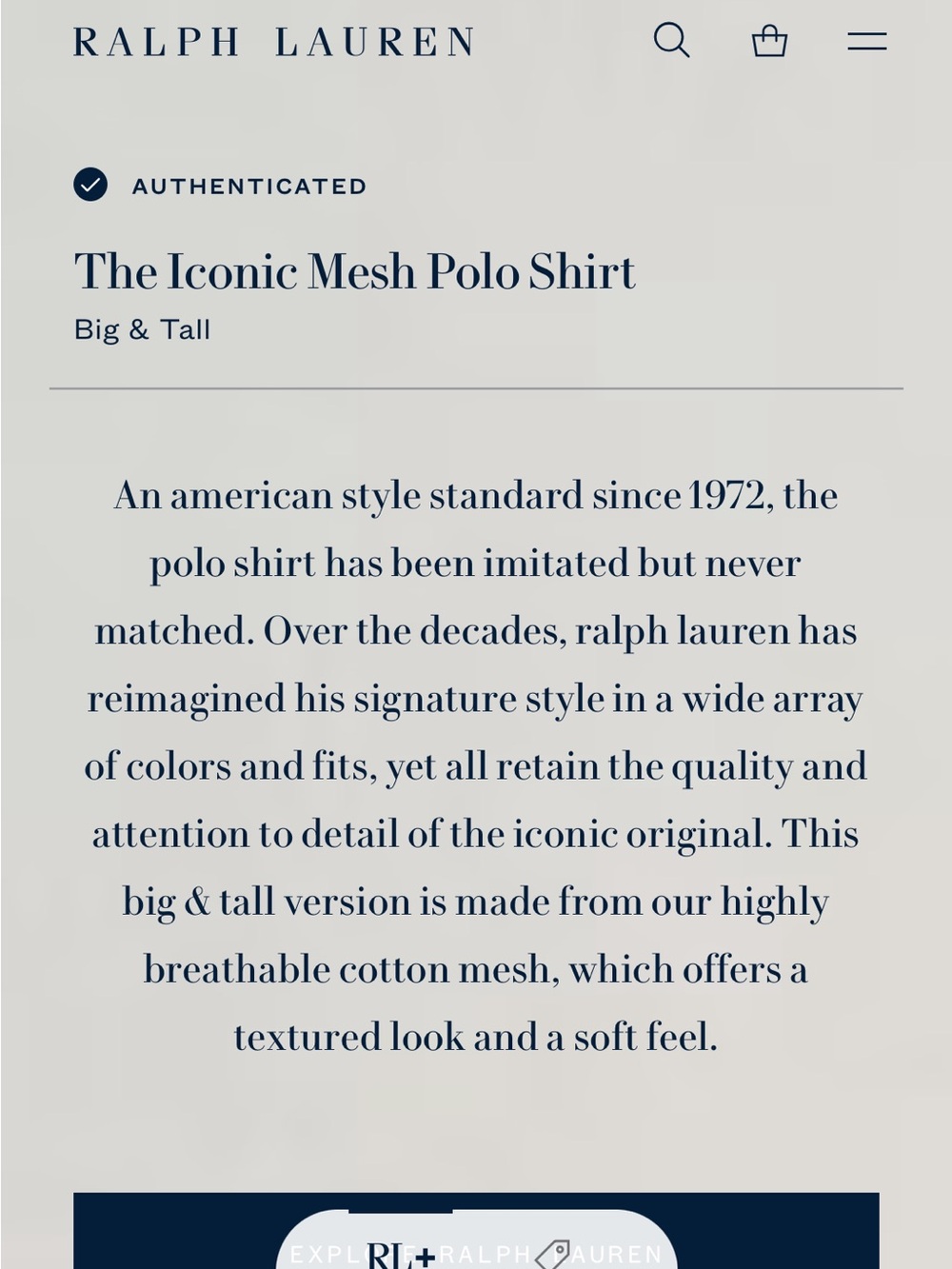 Polo Ralph Lauren Men’s Mesh Polo Shirt Burgundy with Green Pony Big & Tall 4XL - Picture 8 of 8
